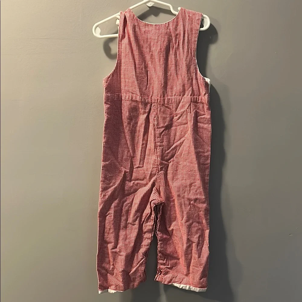Smocked train overalls - Picture 2 of 4